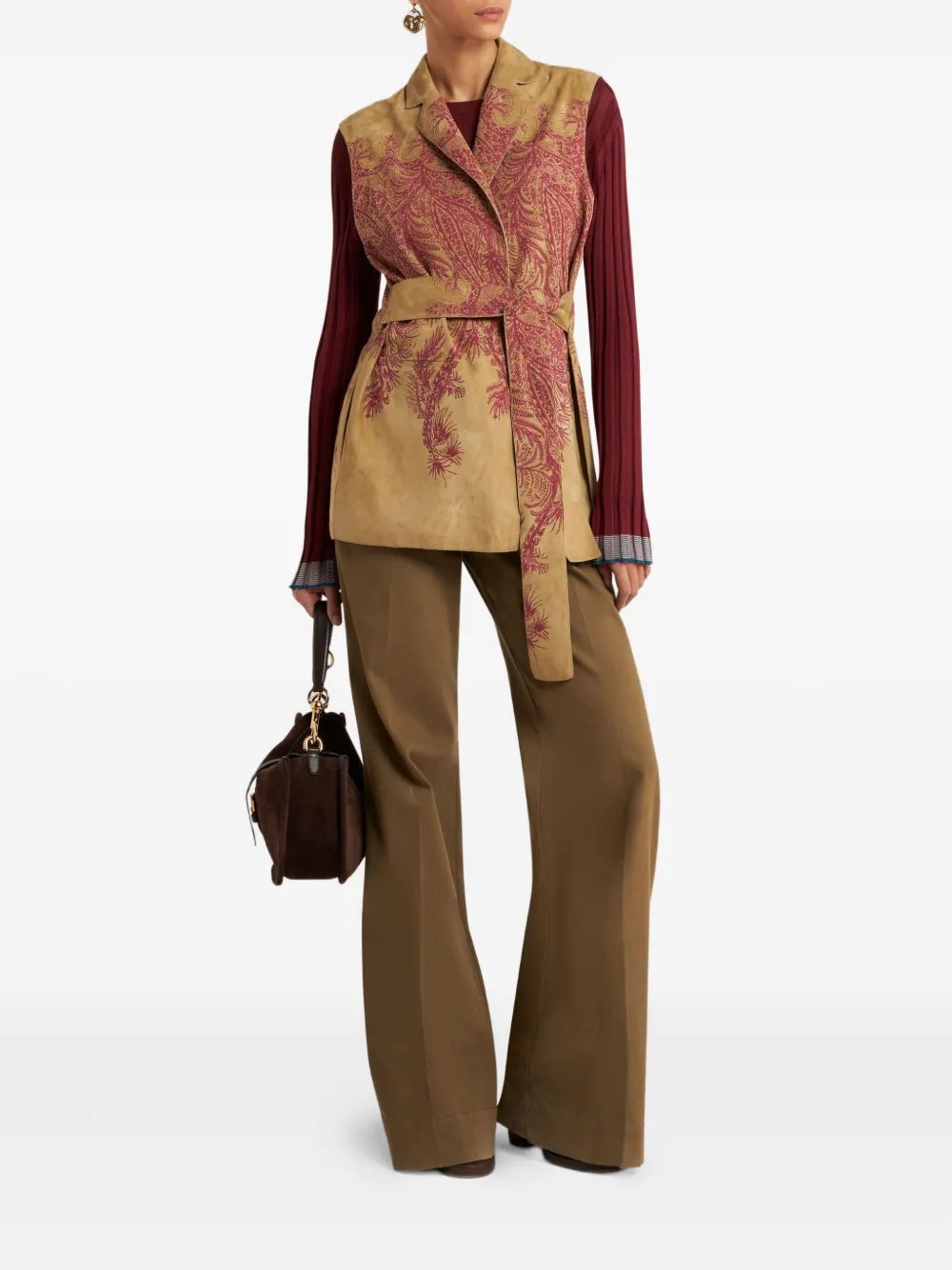 ETRO paisley-print suede waistcoat | Waistcoats & Gilets | Image 2