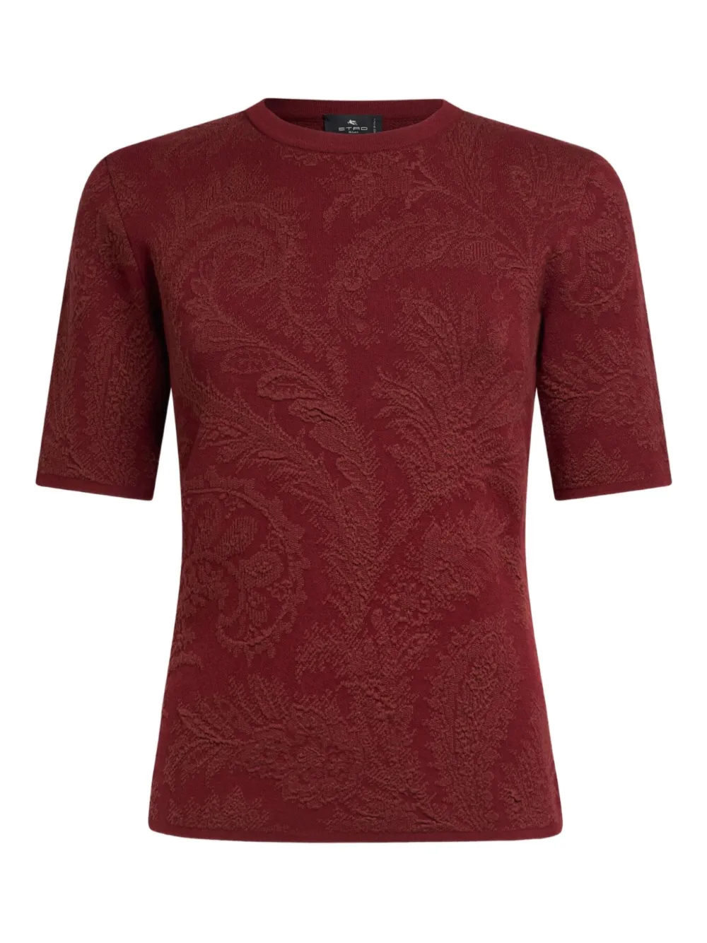 ETRO paisley-jacquard top | Red | Image 1