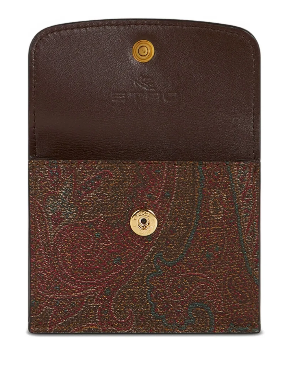 ETRO Pasjeshouder met paisley-print Bruin