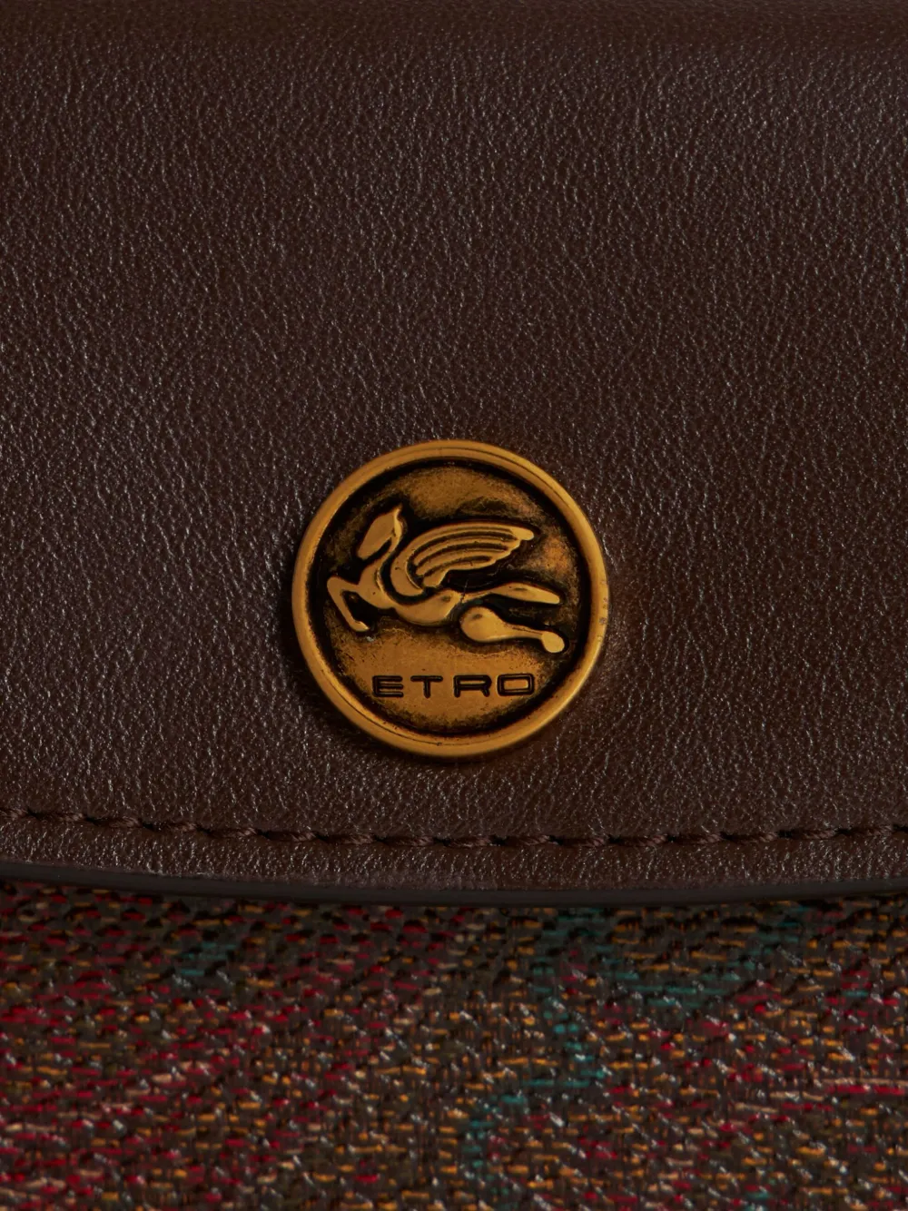 ETRO Pasjeshouder met paisley-print Bruin