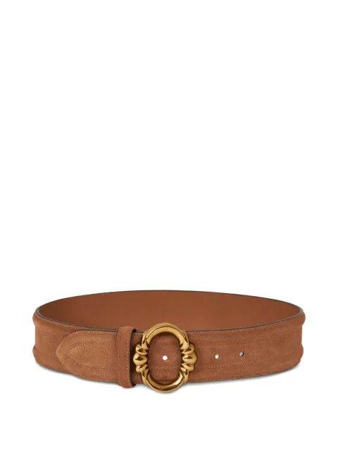 ETRO oval-buckle suede belt