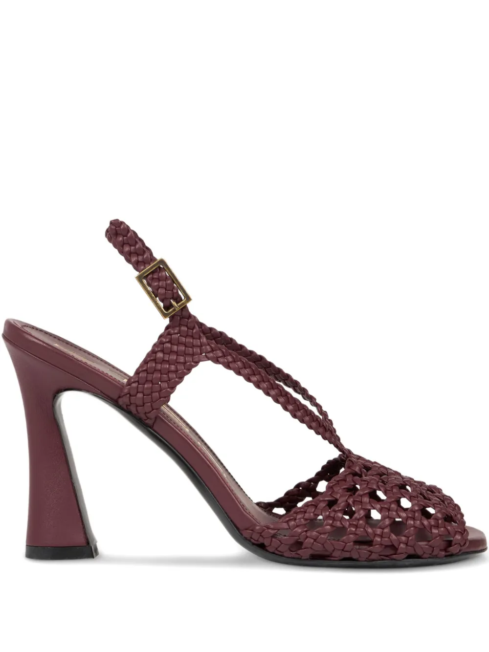 ETRO woven heeled sandals Red