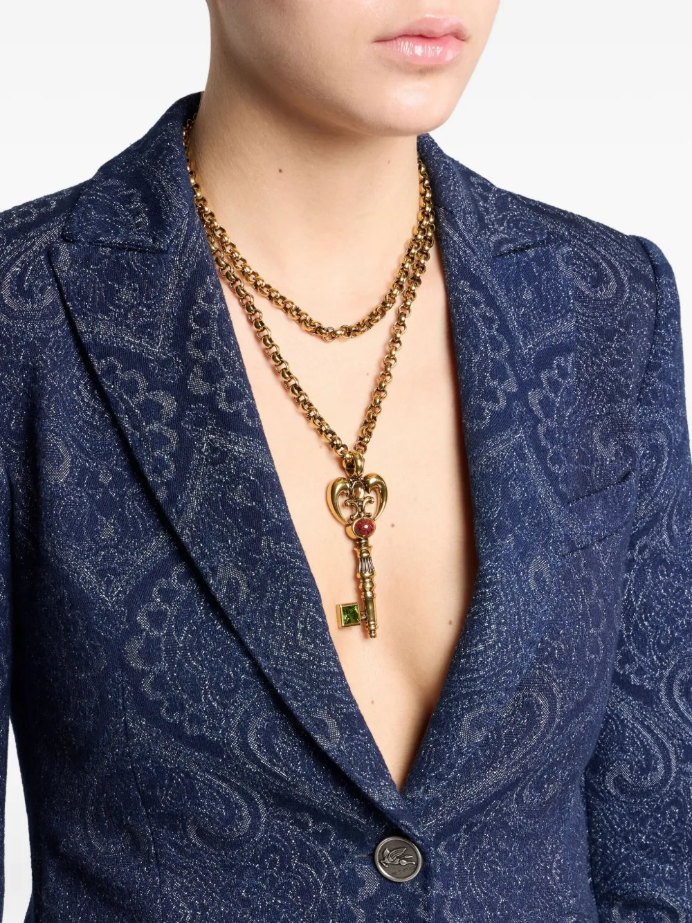 ETRO Halsketting met dubbele ketting - Goud