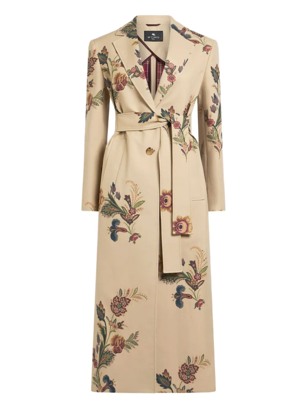 ETRO Jas met bloemenprint Beige