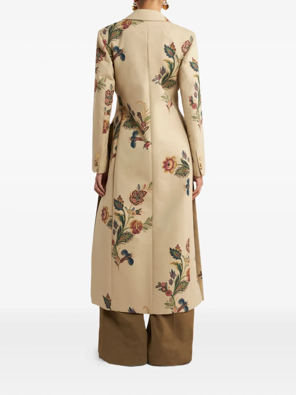 ETRO Jas met bloemenprint Beige