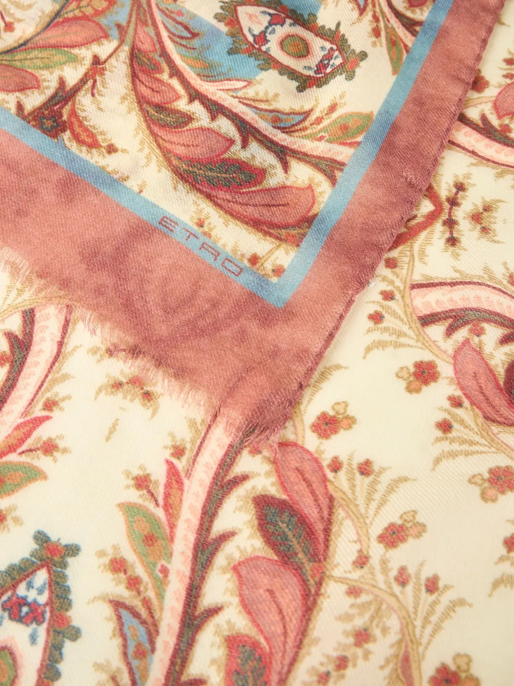 ETRO Sjaal met paisley-print Beige