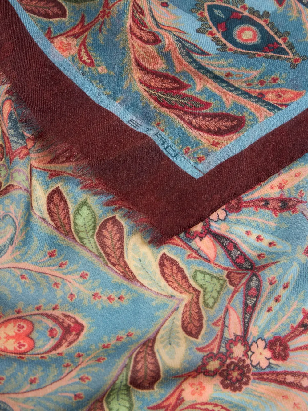 ETRO Sjaal met paisley-print Rood