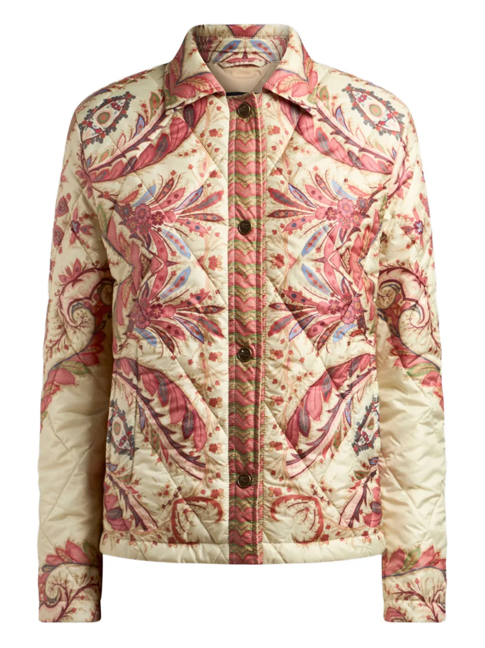 ETRO Gewatteerd jack met paisley-print Roze