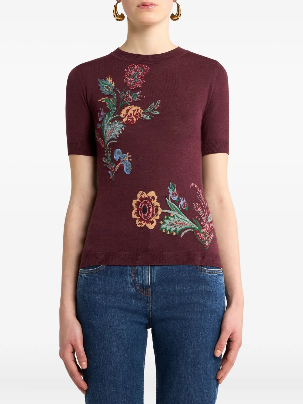 ETRO floral-jacquard top | T-Shirts & Jersey Shirts | Image 2
