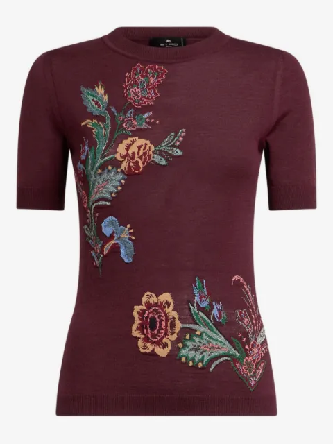 ETRO floral-jacquard top