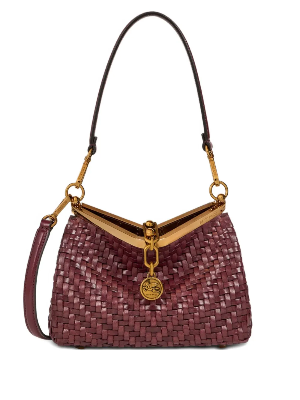 ETRO Kleine Vella leren shopper Rood
