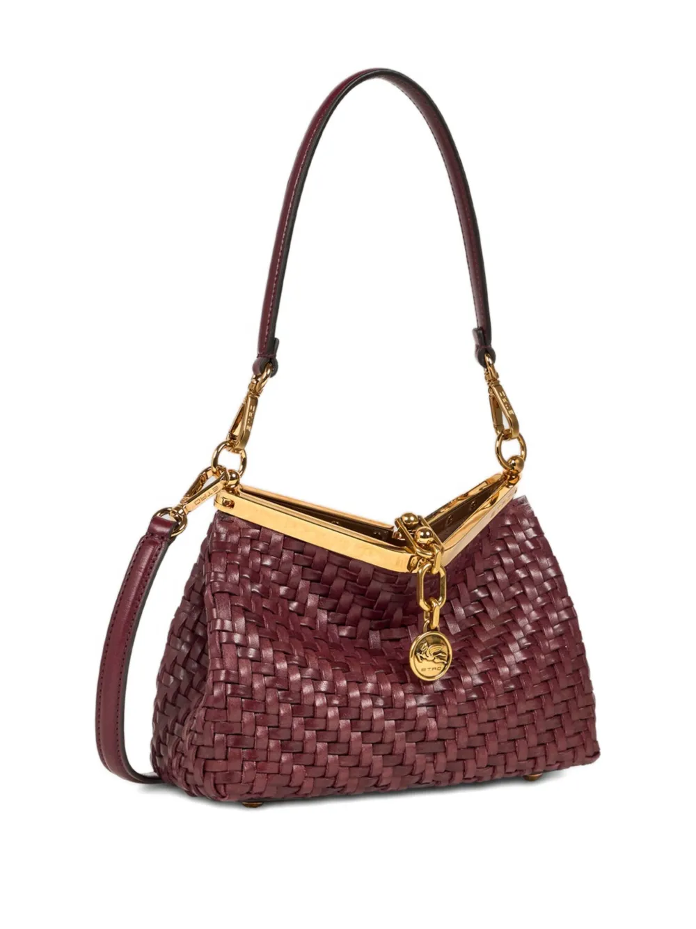 ETRO Kleine Vella leren shopper Rood