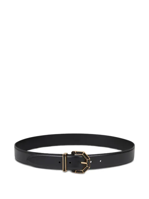 ETRO geometric-buckle leather belt