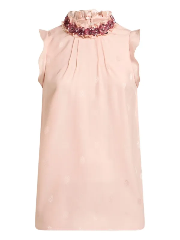 ETRO シルクトップ | ピンク | FARFETCH JP