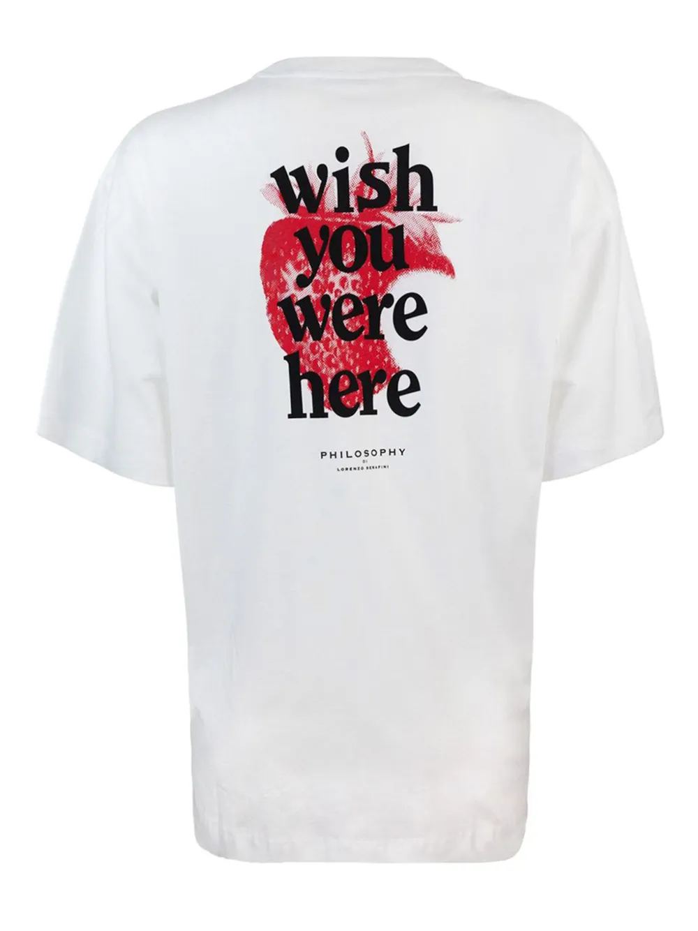 Philosophy Di Lorenzo Serafini Strawberry-print Cotton T-shirt In White