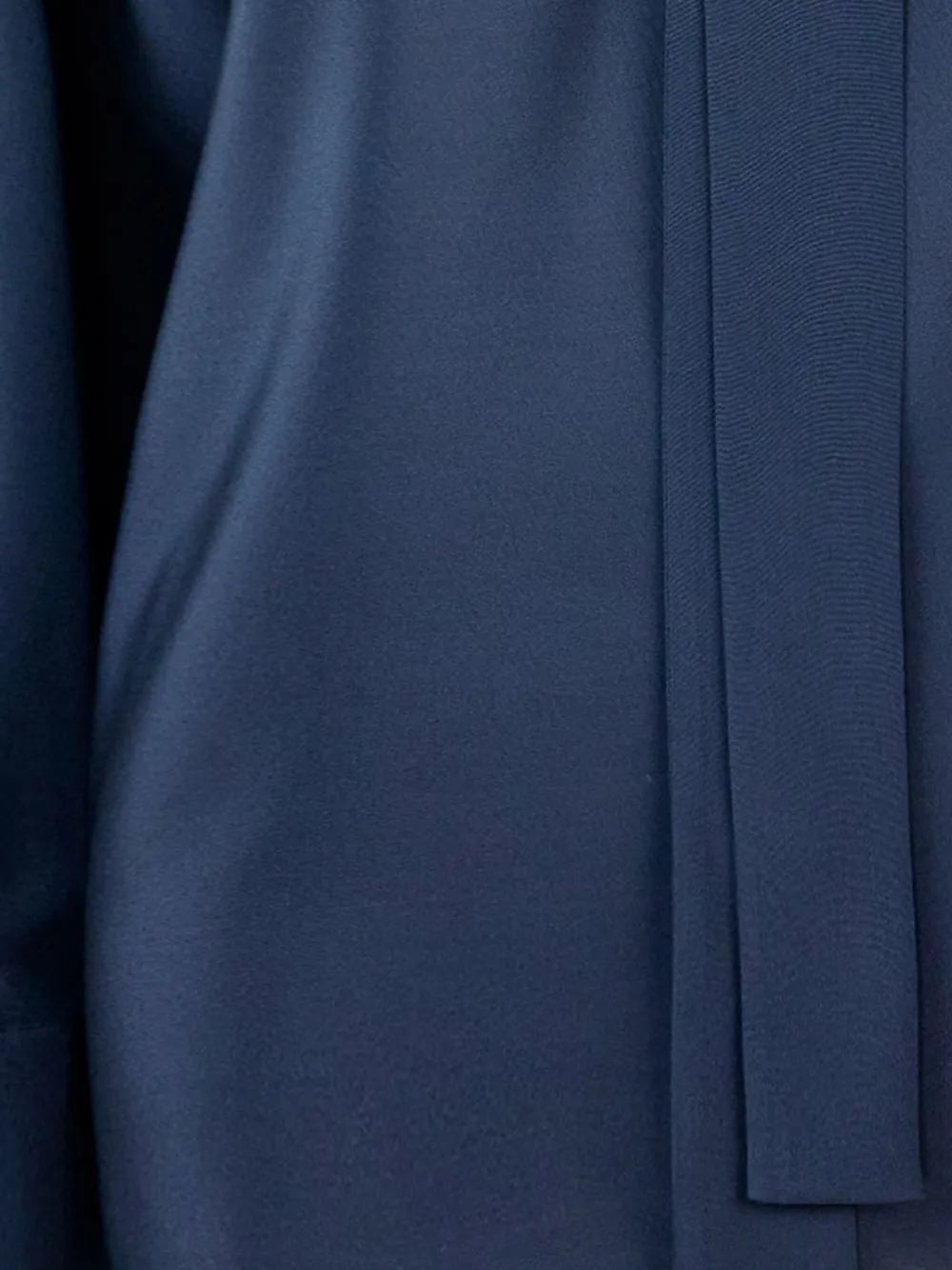 Max Mara tie-neck long-sleeve shirt Blauw