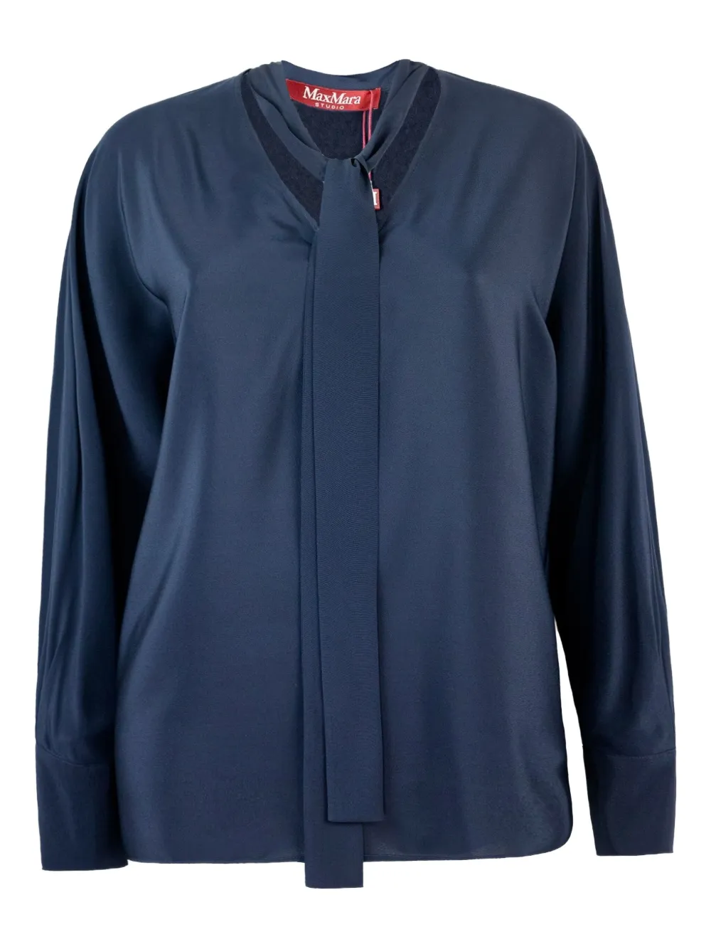 Max Mara Camicia con nodo - Blu