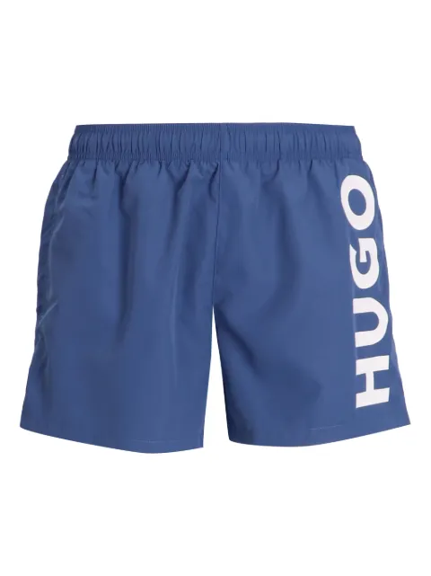HUGO logo-print swim shorts