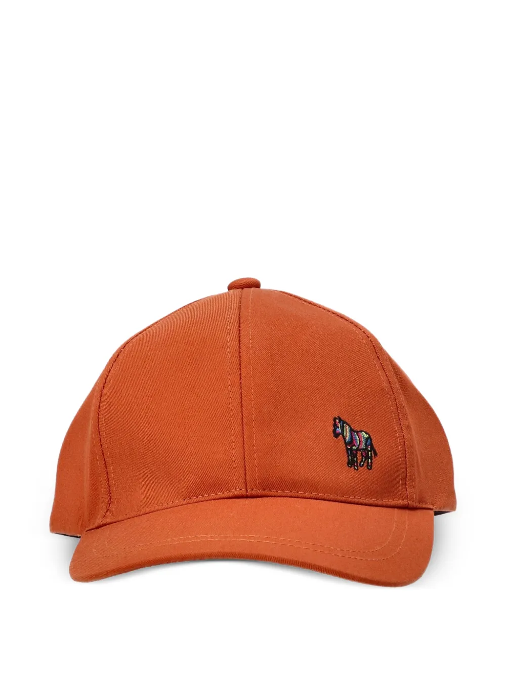 Paul Smith Zebra-embroidered baseball cap | Orange | Image 1