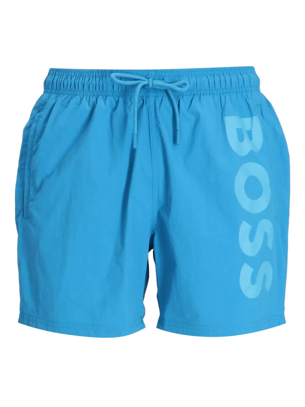 BOSS Zwembroek met logoprint Blauw