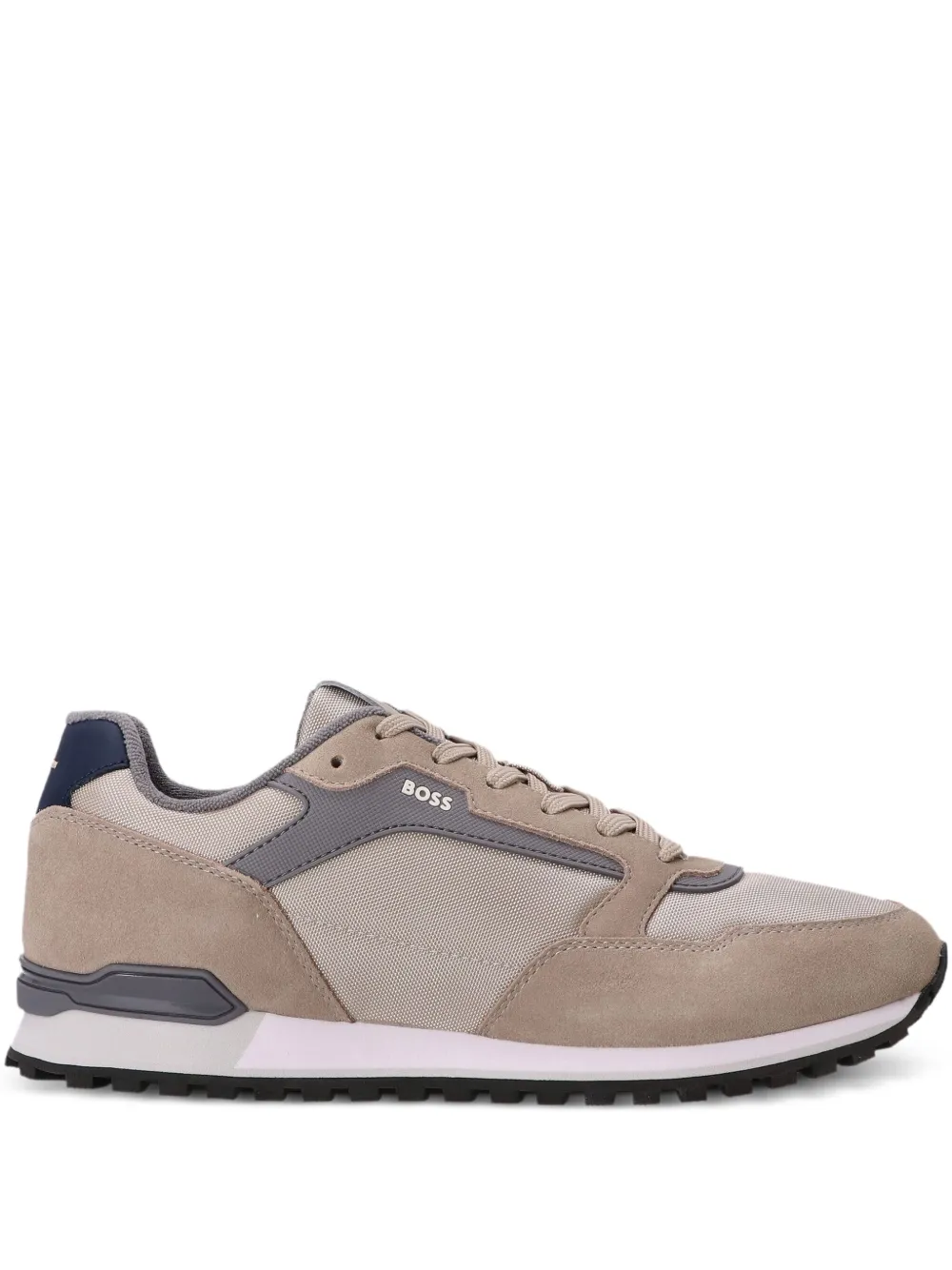 BOSS panelled sneakers Neutrals