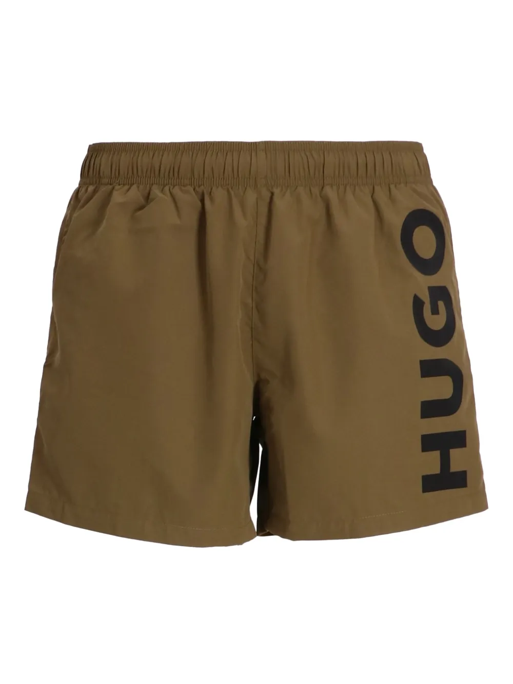 HUGO Zwembroek met logodetail Groen
