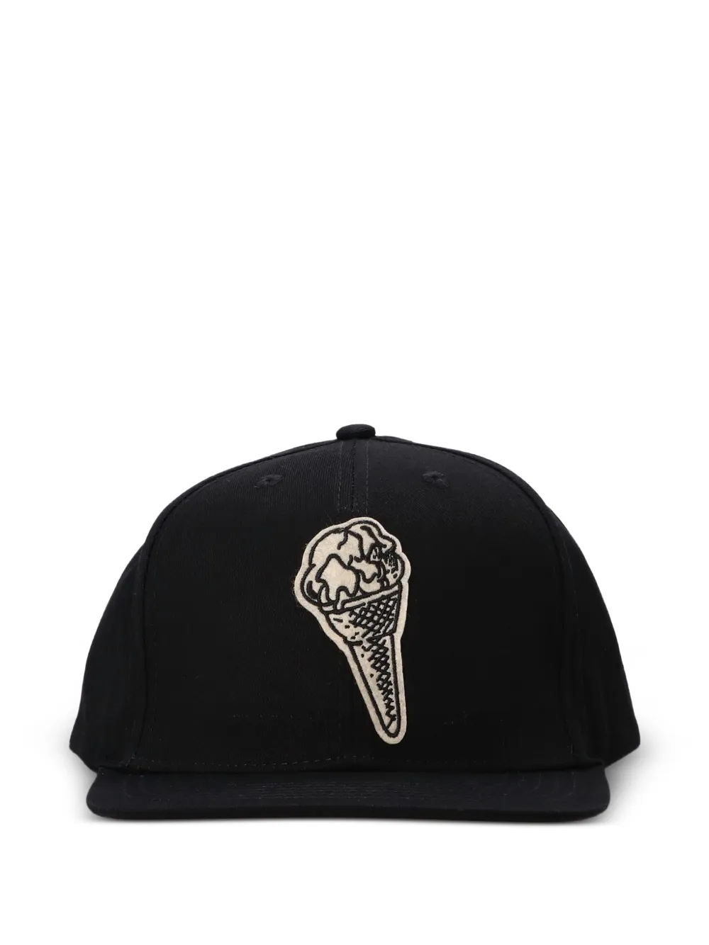 ICECREAM Cone-embroidered hat | Black | Image 1