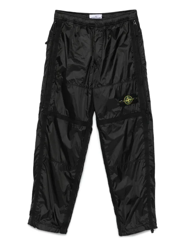 Stone Island Panelled zip-detail Trousers | ブラック