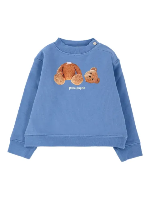 Palm Angels Kids teddy-print crew-neck sweatshirt