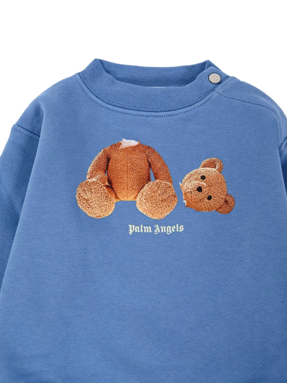 Palm Angels Kids Sweater met ronde hals Blauw