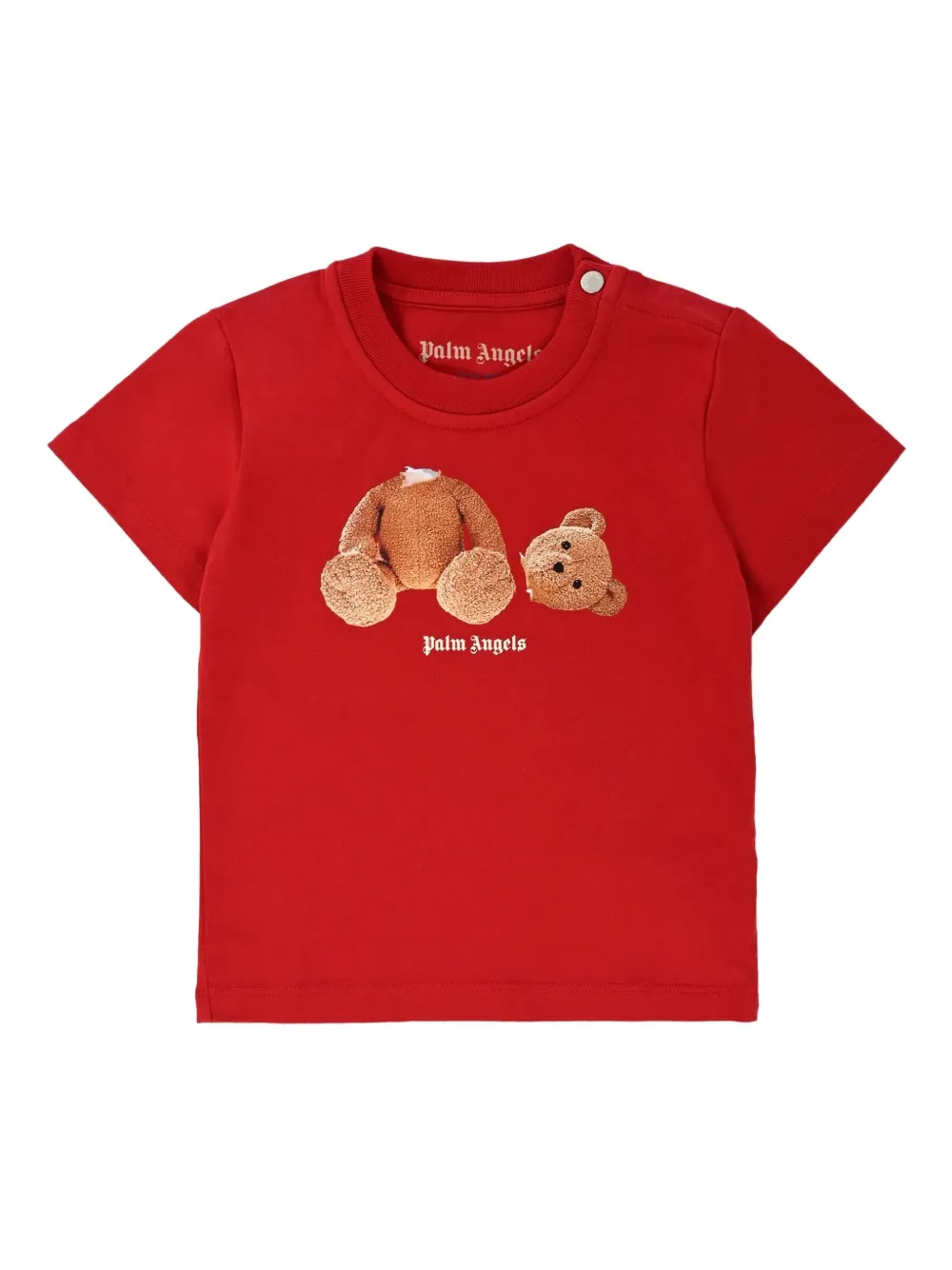 Palm Angels Kids Drie T-shirts met teddybeerprint Wit