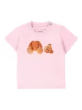 Palm Angels Kids teddy bear-print T-shirt (set of three) - White