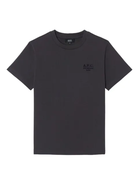 A.P.C. logo-embroidered crew-neck T-shirt