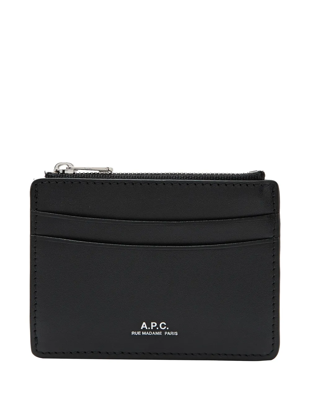 A.P.C. Portacarte con zip - Nero