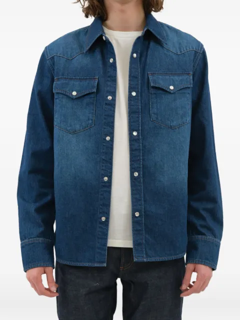 A.P.C. double-pocket denim shirt