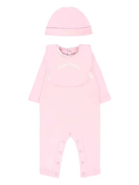 Palm Angels Kids cotton babygrow (set of three pieces)