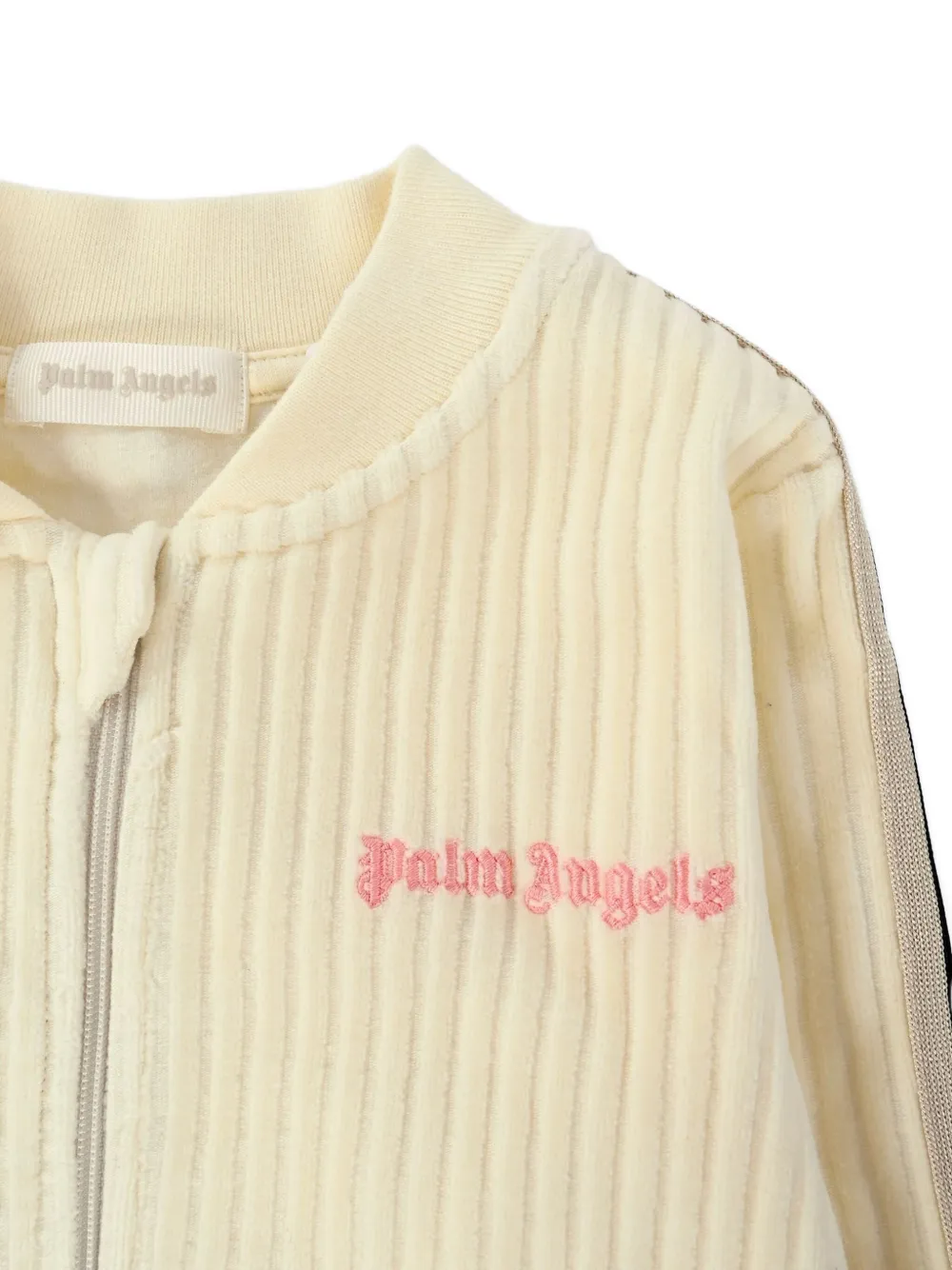 Palm Angels Kids Bomberjack met geborduurd logo Geel