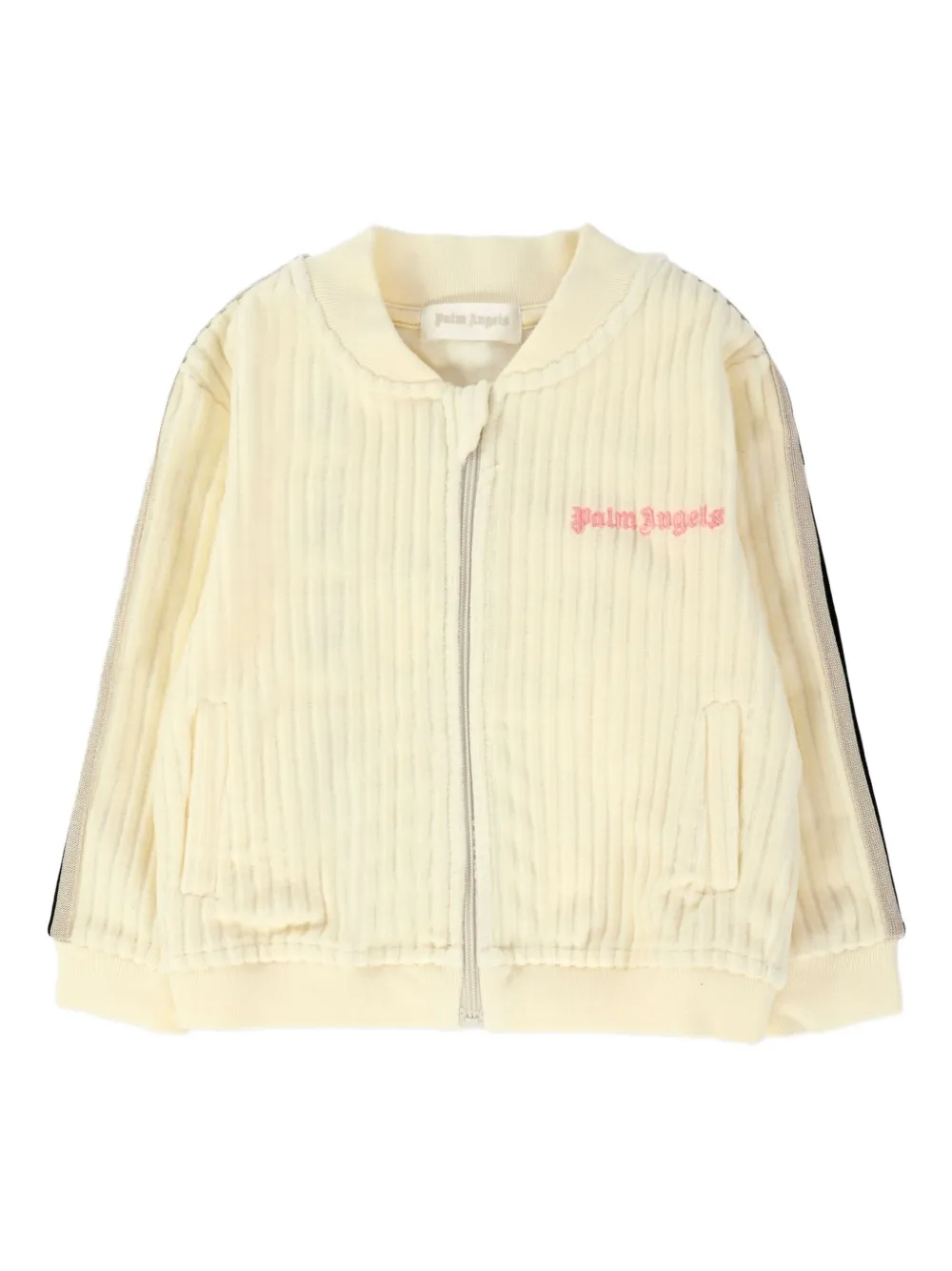 Palm Angels Kids Bomberjack met geborduurd logo Geel