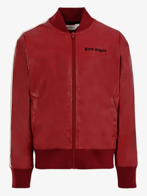 Palm Angels Kids stripe-detail bomber jacket