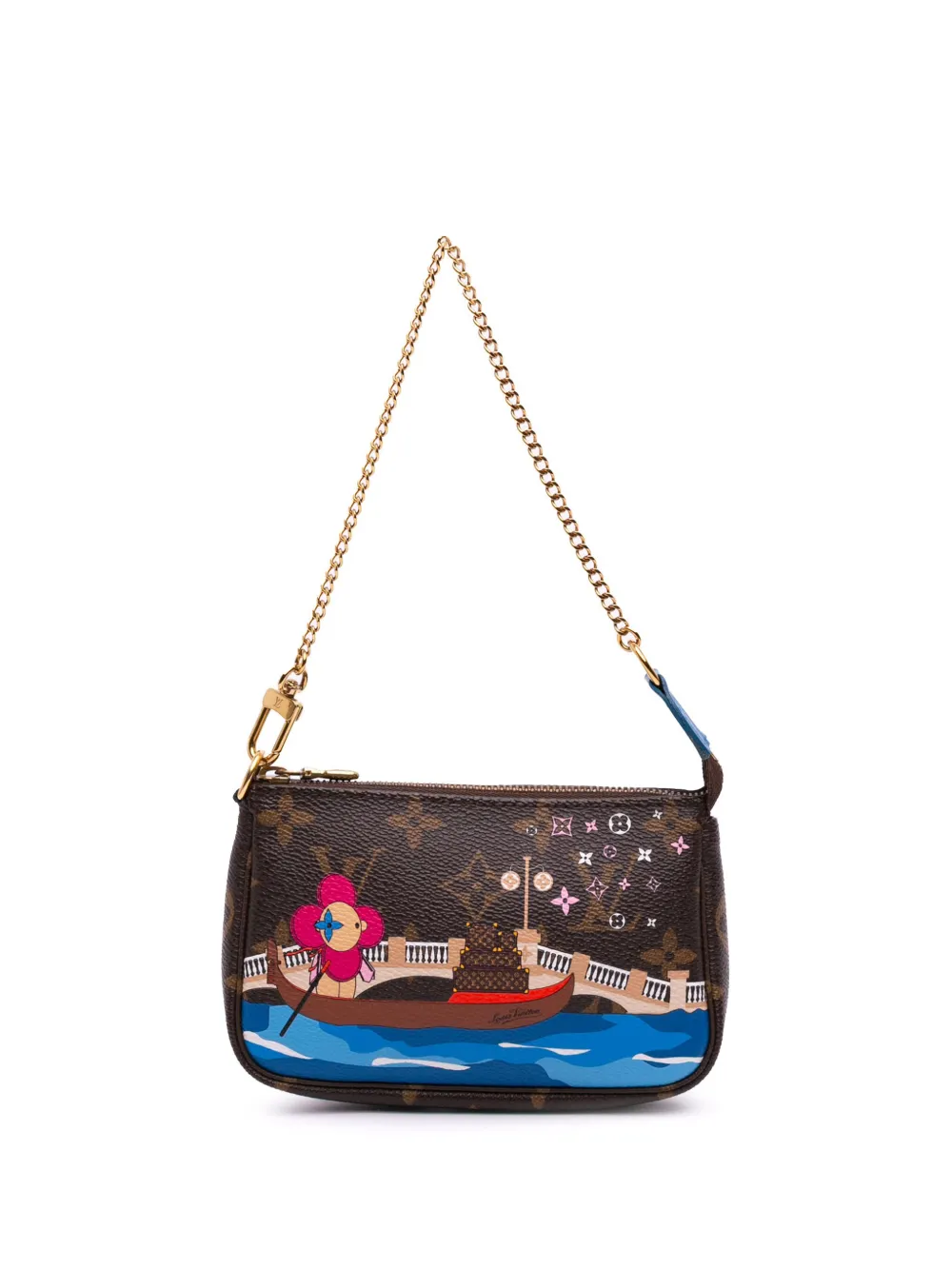 Louis Vuitton Pre-Owned 2019 Monogram Vivienne Venice Mini Pochette Accessoires handbag | Brown | Image 1