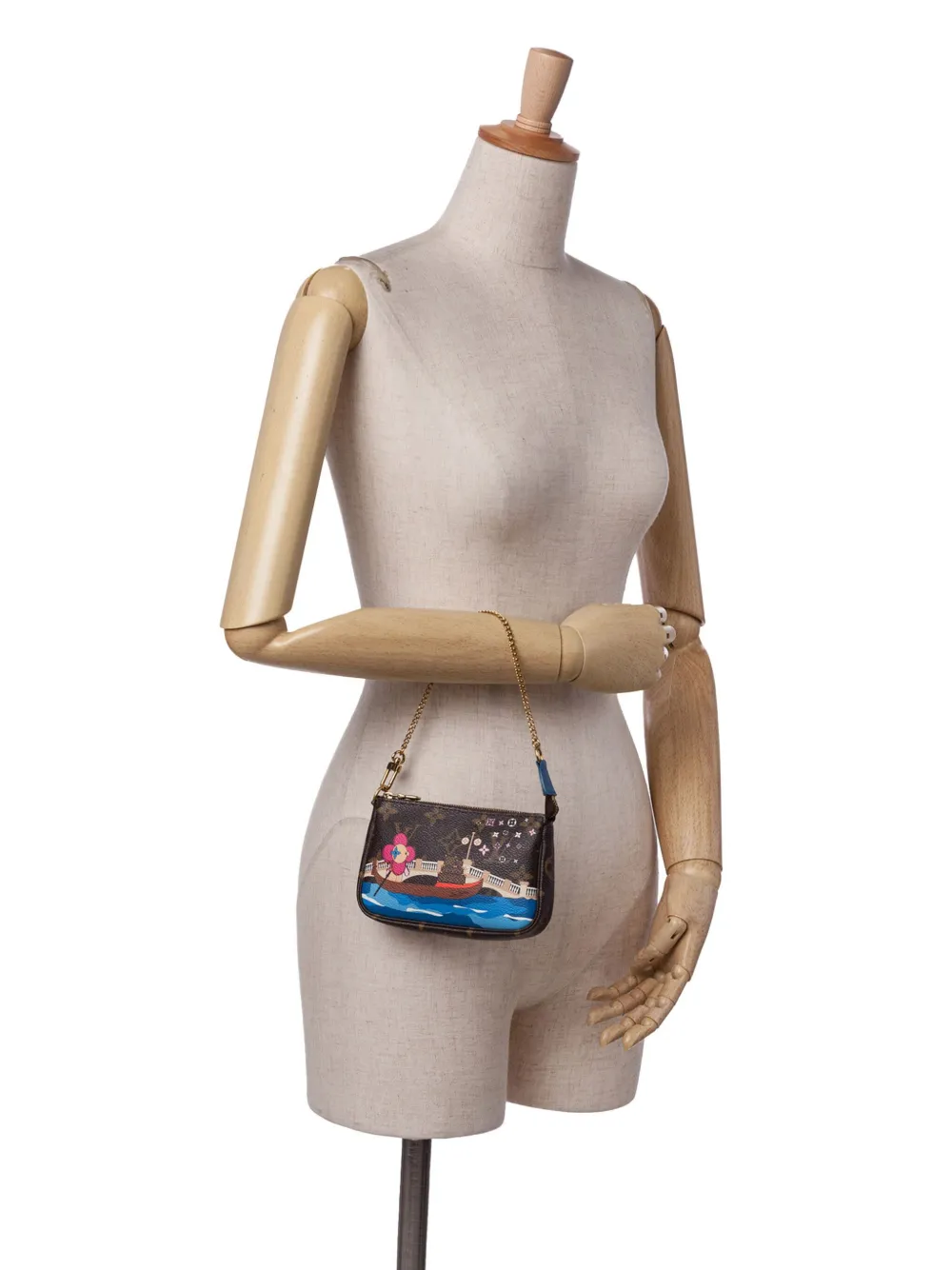Louis Vuitton Pre-Owned 2019 Monogram Vivienne Venice Mini Pochette Accessoires handbag | Pre-Owned | Image 2