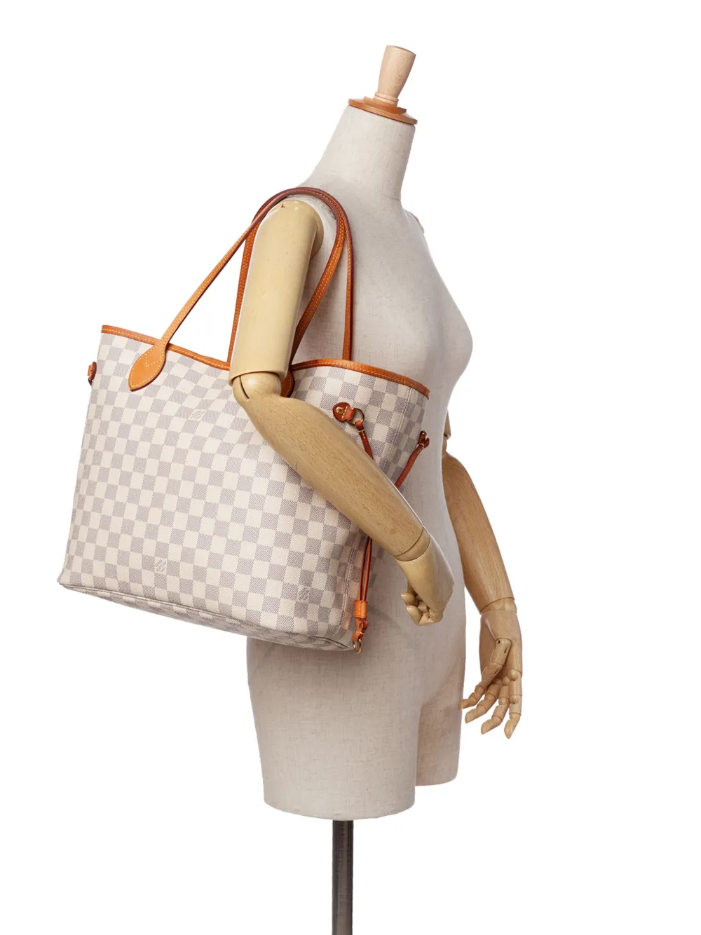 Louis Vuitton Pre-Owned 2019 Damier Azur Neverfull MM tote bag | Pre-Owned | Image 2