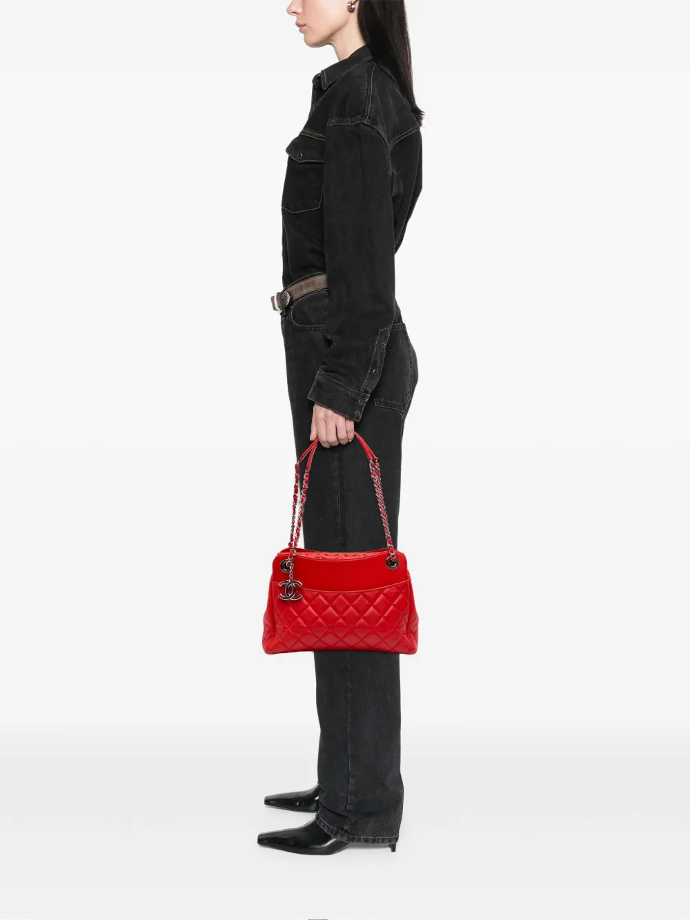 CHANEL Pre-Owned 2014-2015 Quilted Lambskin 7 tote bag | Pre-Owned | Image 2
