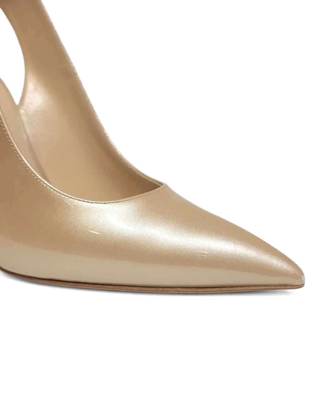Casadei 100mm embellished sling-back pumps Gold