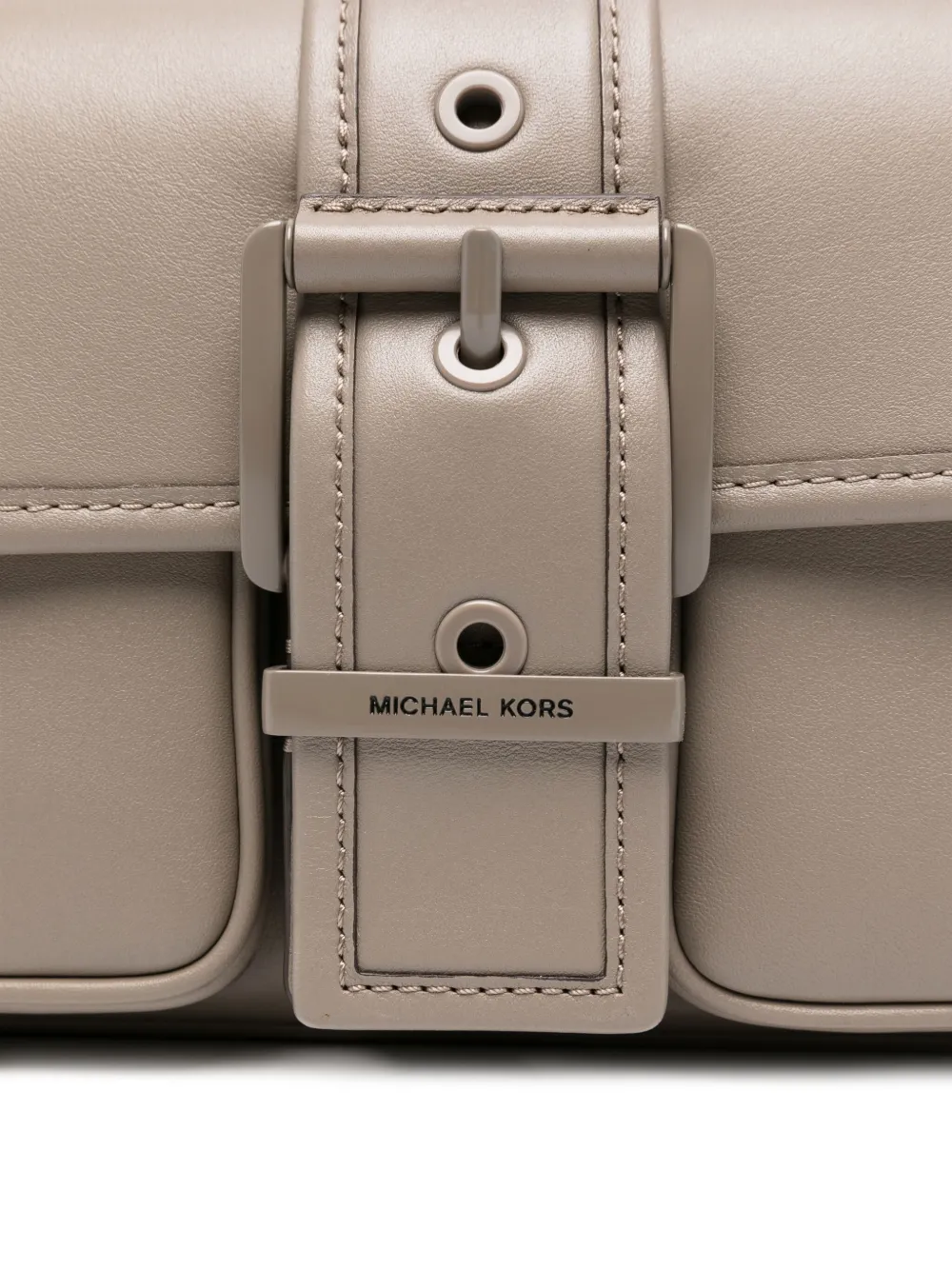 Michael Kors medium Colby buckle-fastening leather shoulder bag Grijs
