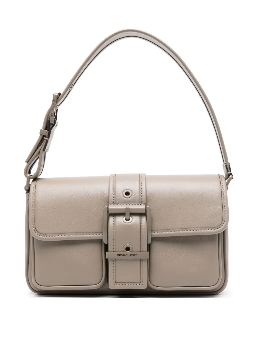 Michael Kors medium Colby buckle-fastening leather shoulder bag Grijs