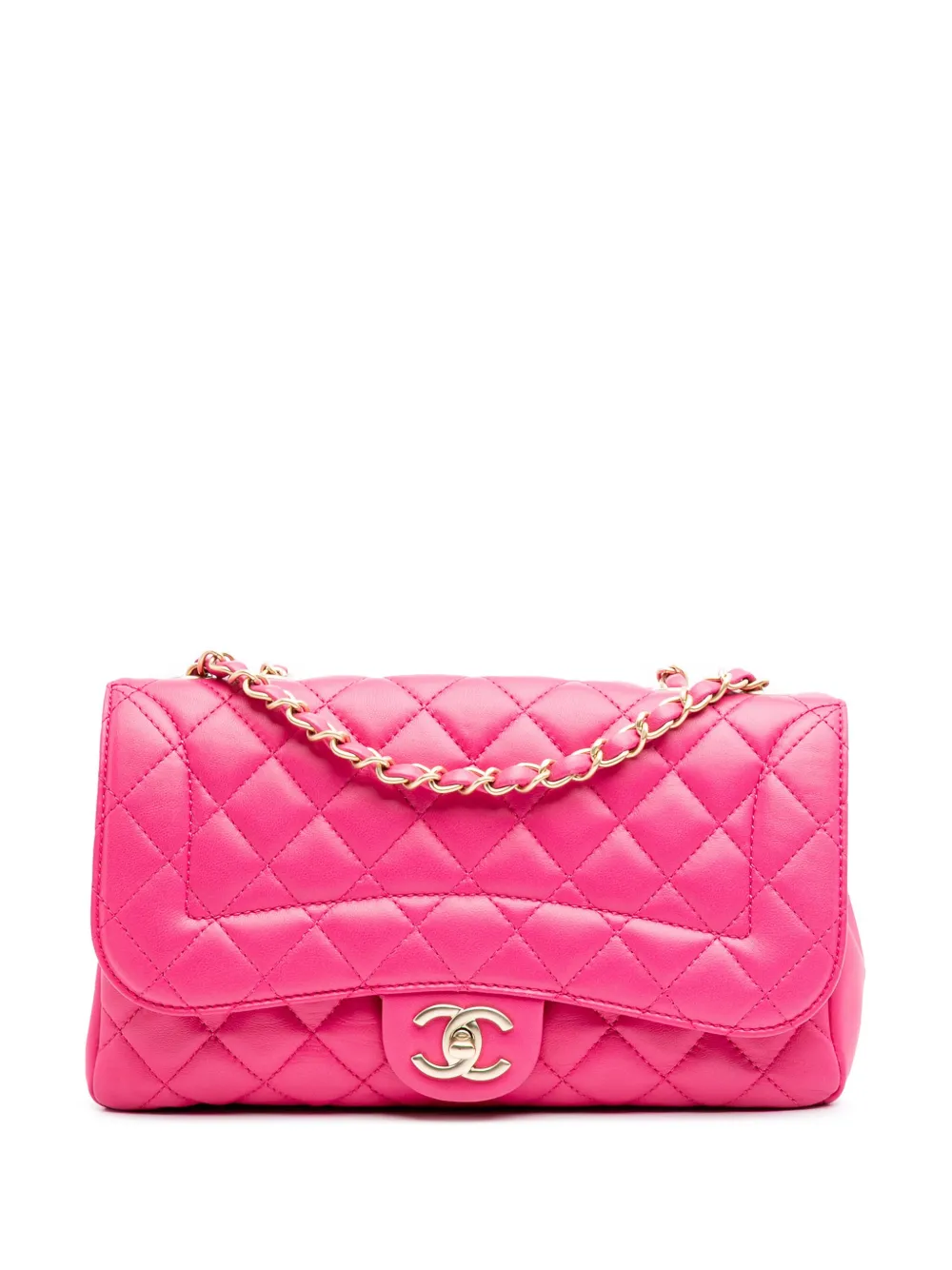 CHANEL Pre-Owned 2015-2016 ミディアム マトラッセ ラムスキン マドモアゼル シック フラップ ショルダーバッグ CHANEL Pre-Owned 2015-2016 ミディアム マトラッセ ラムスキン マドモアゼル シック フラップ ショルダーバッグ