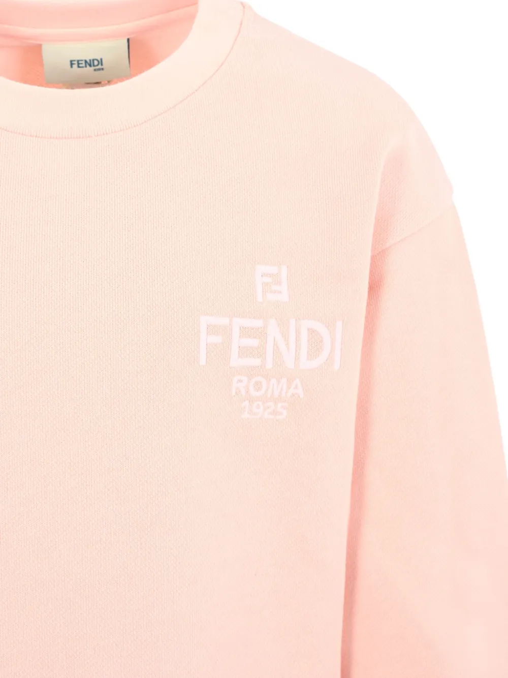 Fendi Kids Sweater met geborduurd logo Roze