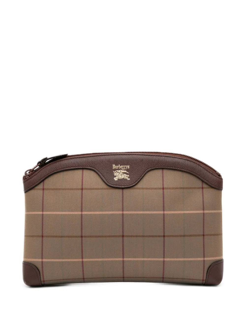 Burberry Pre-Owned 20th Century Vintage Check Canvas clutch bag | Brown | Image 1