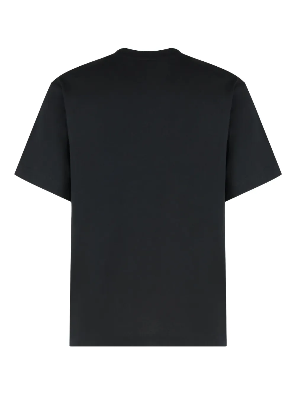 Burberry logo-instarsia T-shirt Zwart